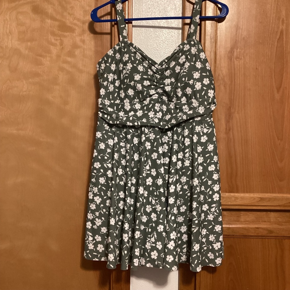 BloomChic Green Floral One-Piece Swimsuit